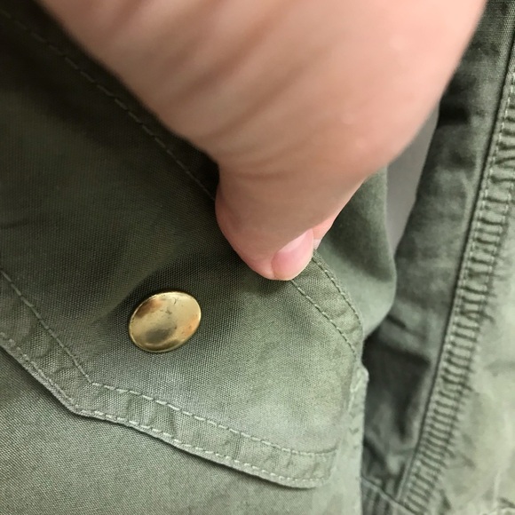 J Crew 100% Cotton Olive Green Jacket in Large - Picture 9 of 14
